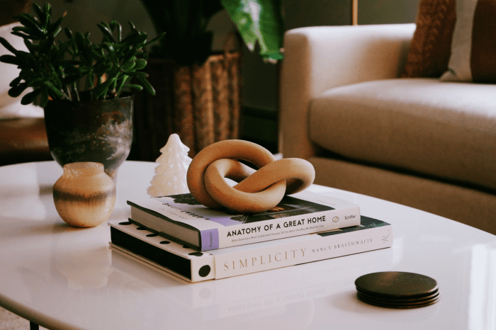 Coffee table books decor ideas