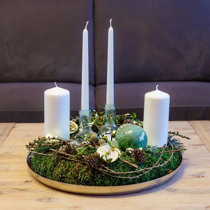 Coffee table tray christmas decor