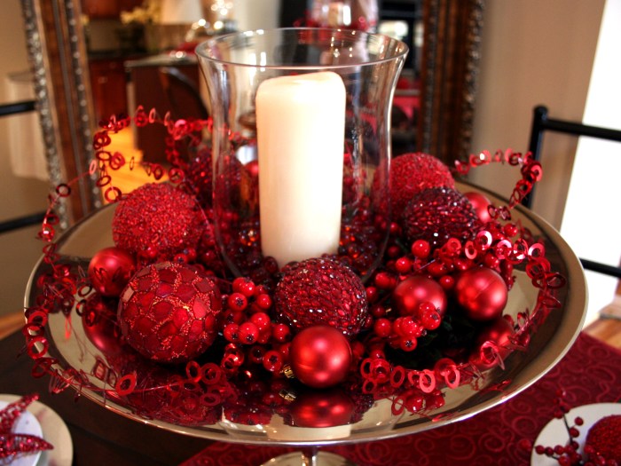 Center table christmas decor