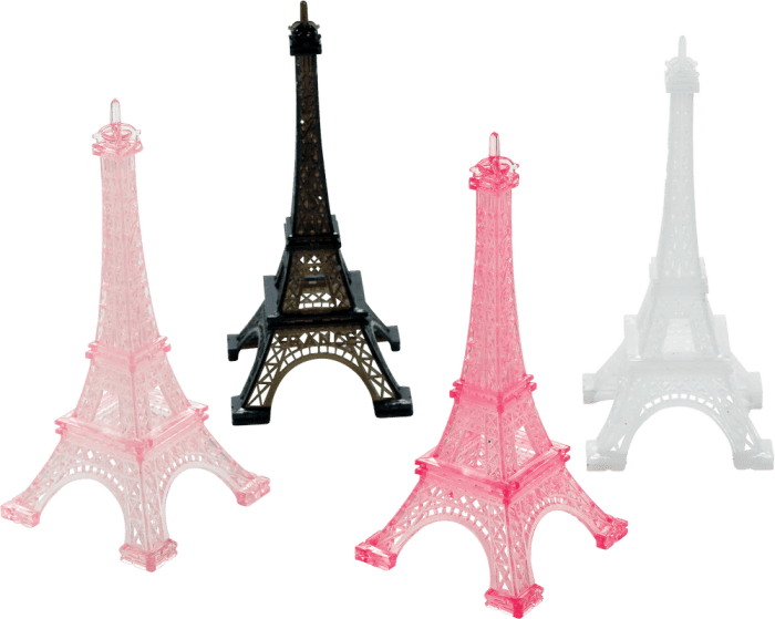 Eiffel tower table decor