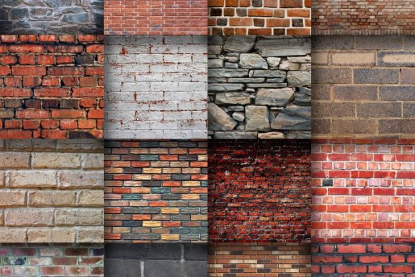 Exterior brick wall decor