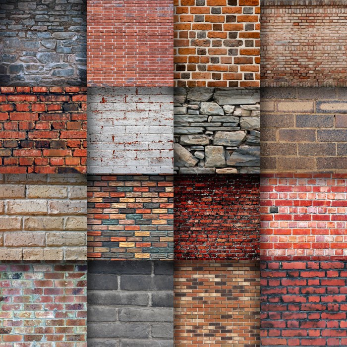 Exterior brick wall decor