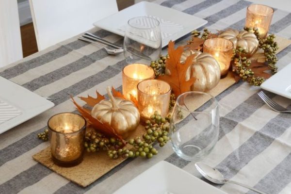 Thanksgiving table decor centerpieces