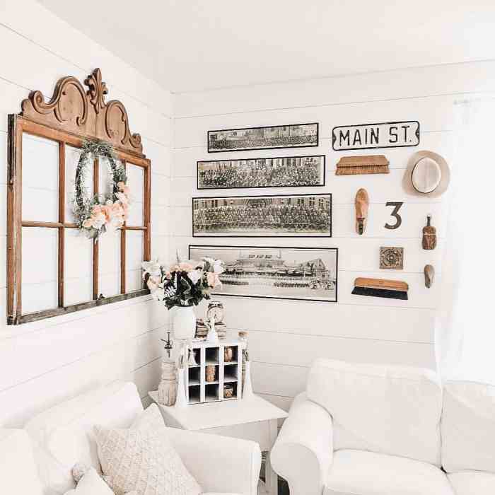 Rustic vintage wall decor