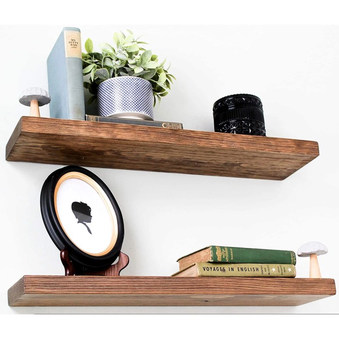 Wall decor floating shelf