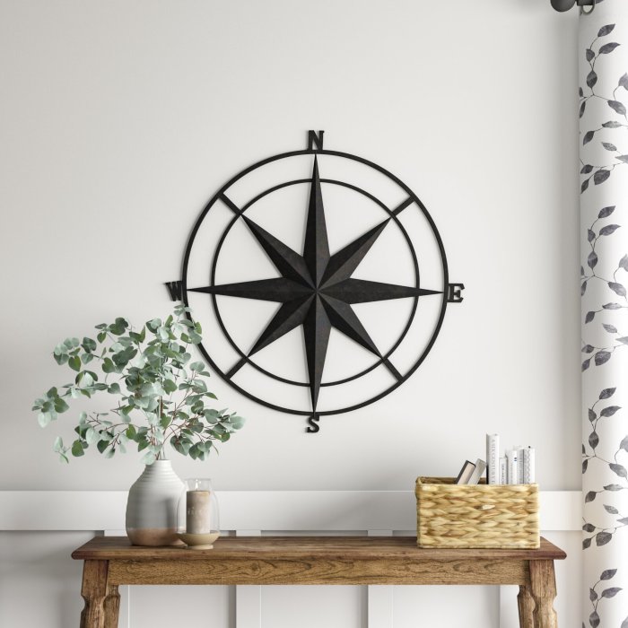 Metal circle wall decor