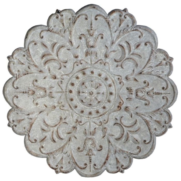 Metal wall medallion decor