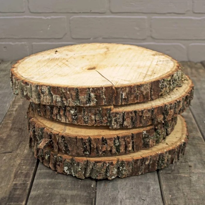 Wood round wall decor