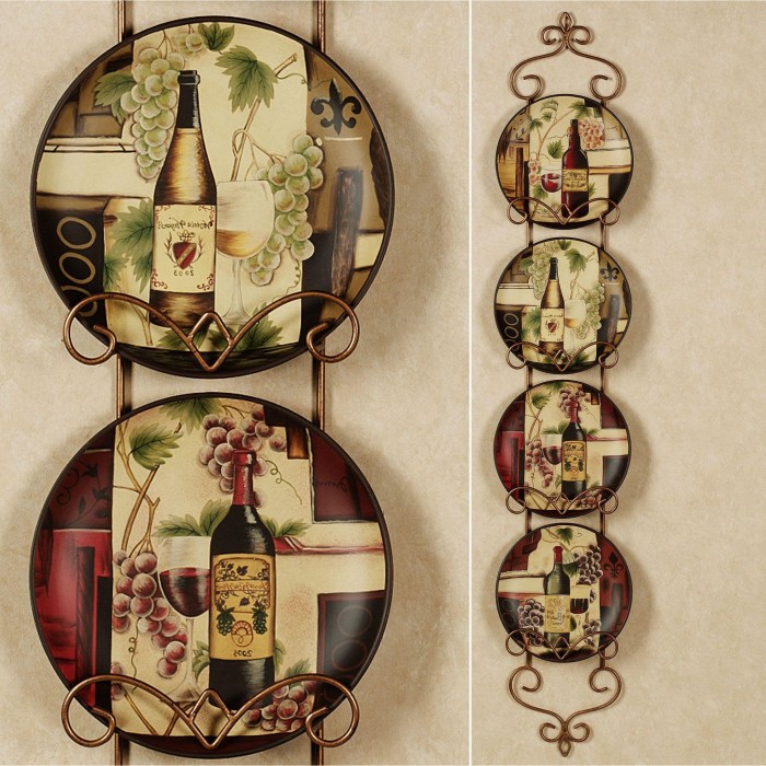 Kitchen plate wall decor