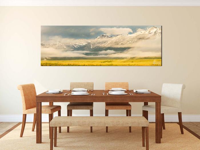 Large dining room wall decor