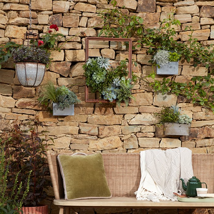 Exterior brick wall decor