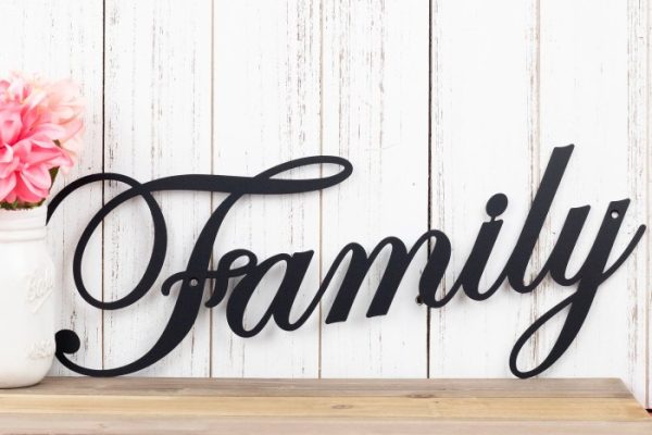 Wall decor family sign