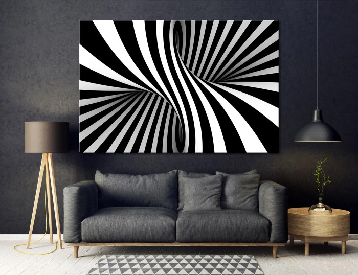 Black white wall decor