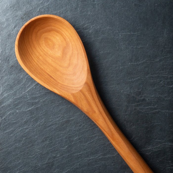 Wooden spoon large minimalist spoons old products carved world wood saved