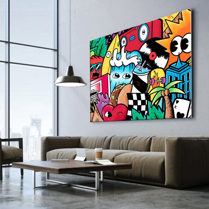 Canvas painting wall decor