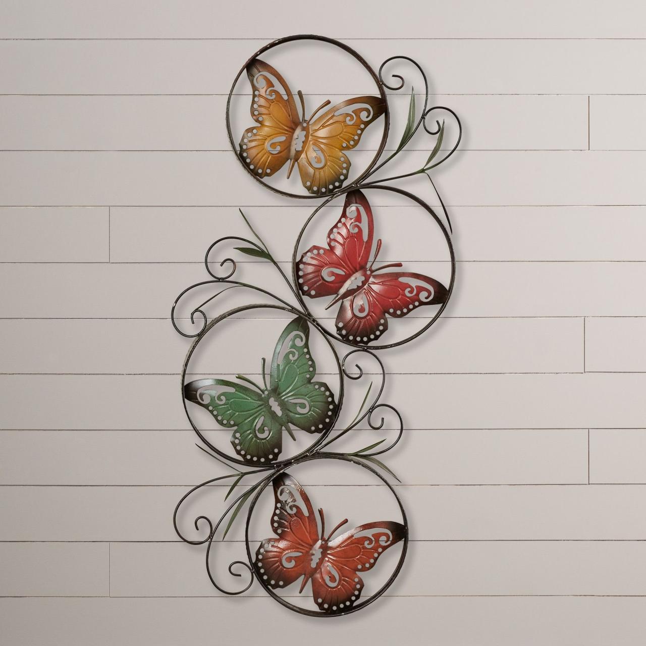 Metal wall decor butterflies