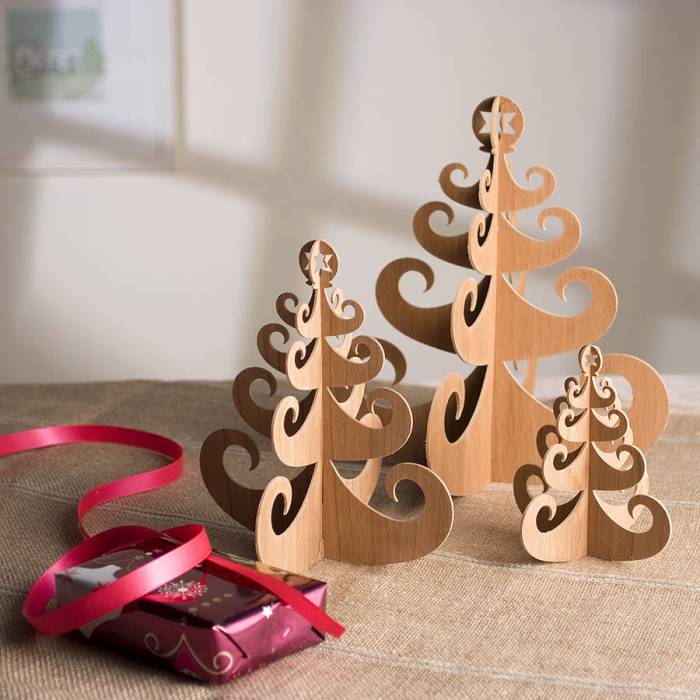 Christmas trees for table decor