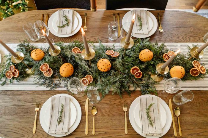 Christmas trees for table decor