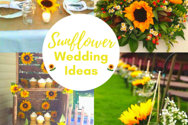 Sunflower wedding table decor