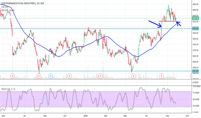 Sun pharmaceutical industries stock price